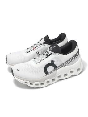 MENS ON Running Cloudmonster Gray and White Shoes Size 8.5
